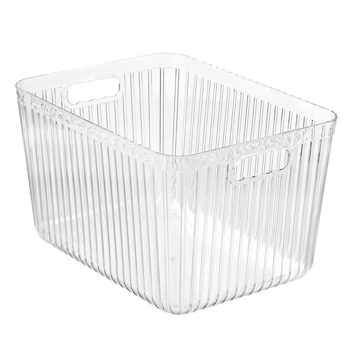 Boxsweden Crystal Ribbed Container 17.5L 36X27X22Cm