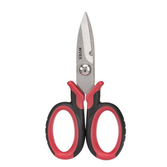 MVRK 150mm Multi-Purpose Electrician's Scissors - Ultra-Sharp, Stainless Steel