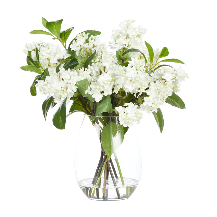 NSIMG-SHA256:67643aae87aa1fd0a1967dcf6200f7de8fd7320e220e17af605aa42e7f3eef43 · Isalbi Rogue Lilac Garden Mix - Claire Vase White/Glass