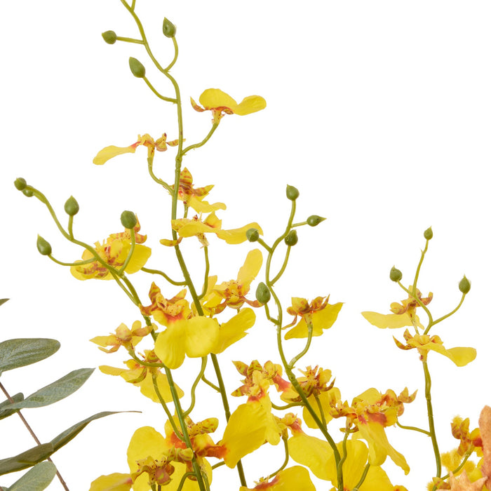 NSIMG-SHA256:14d90fe178ecad462dc8b25aeb637eb25d737fe14f9c76da2b6ab399a847c27a · Isalbi Rogue Banksia Wattle Mix - Alana Vase Yellow & Green
