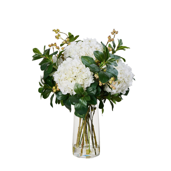 NSIMG-SHA256:60067e50daaaf2ef7805a5c602b5b69ab8e11242b7d7814d72eea5bce9e6660d · Isalbi Rogue Hydrangea Berry Mix - Alana Vase White & Green