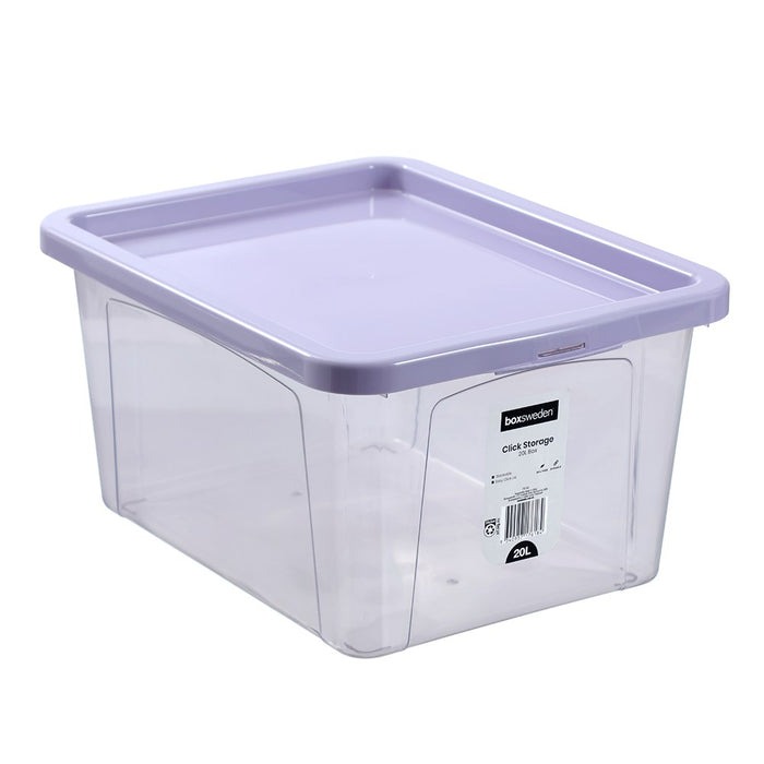 One Boxsweden Click Storage Box 20L 43X33X21Cm 4 Asstd Color