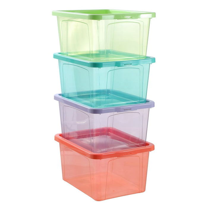 One Boxsweden Click Storage Box 20L 43X33X21Cm 4 Asstd Color