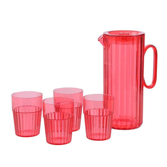 Lemon & Lime SECRET SUMMER GARDEN PITCHER 1.9L & 4 CUP 370ML SET