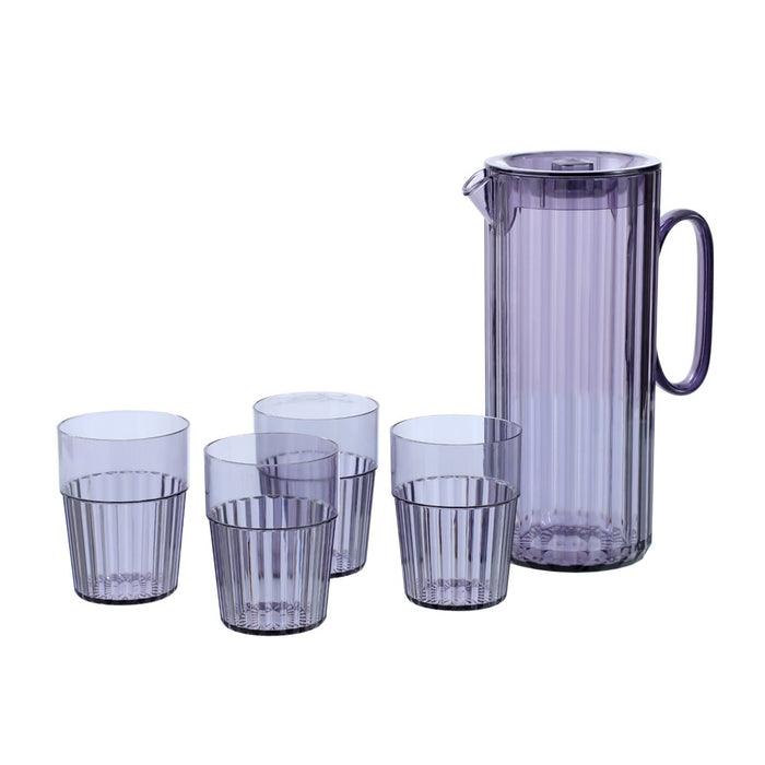 Lemon & Lime SECRET SUMMER GARDEN PITCHER 1.9L & 4 CUP 370ML SET