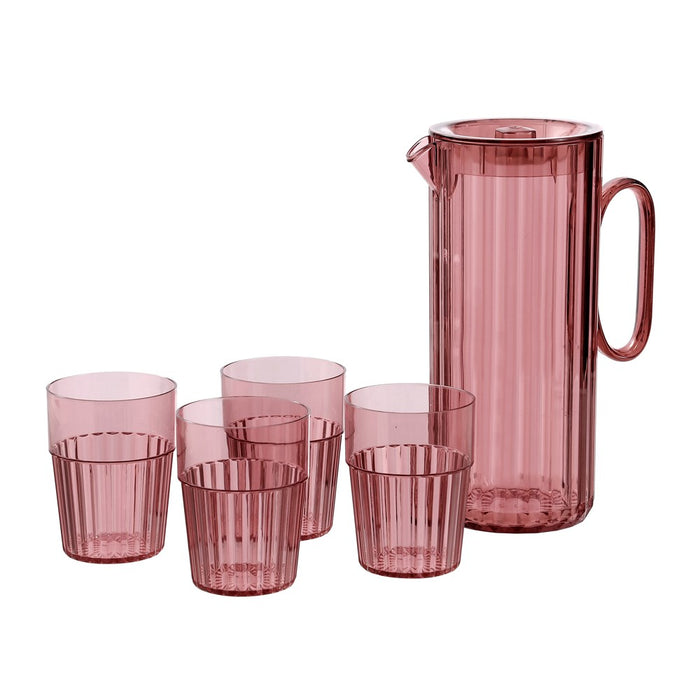 Lemon & Lime SECRET SUMMER GARDEN PITCHER 1.9L & 4 CUP 370ML SET