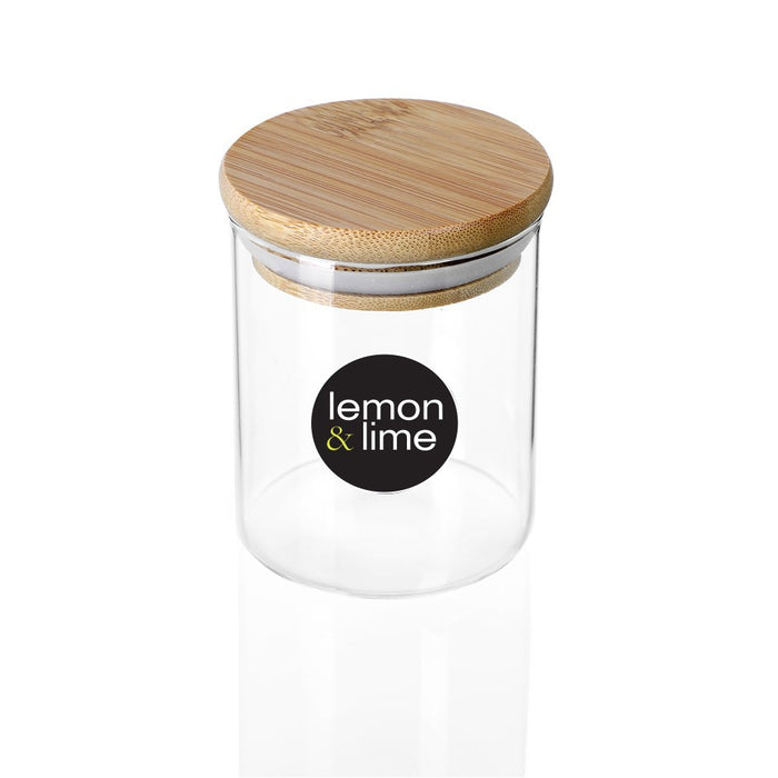 Lemon & Lime CAMDEN GLASS JAR BAMBOO LID 200ML
