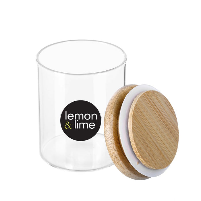 Lemon & Lime CAMDEN GLASS JAR BAMBOO LID 200ML
