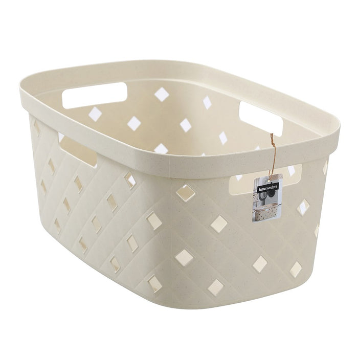 Boxsweden Diamond Quilted Laundry Basket 56X38.7X25Cm