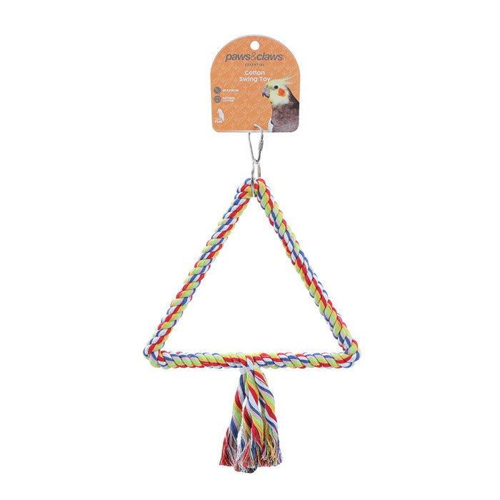 Paws & Claws COTTON SWING BIRD TOY 20.5X28CM
