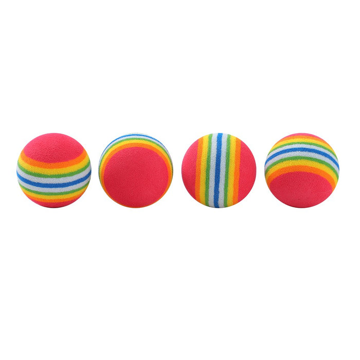 Paws & Claws POUNCE FOAM BALLS CAT TOY 4PK 3.5CM