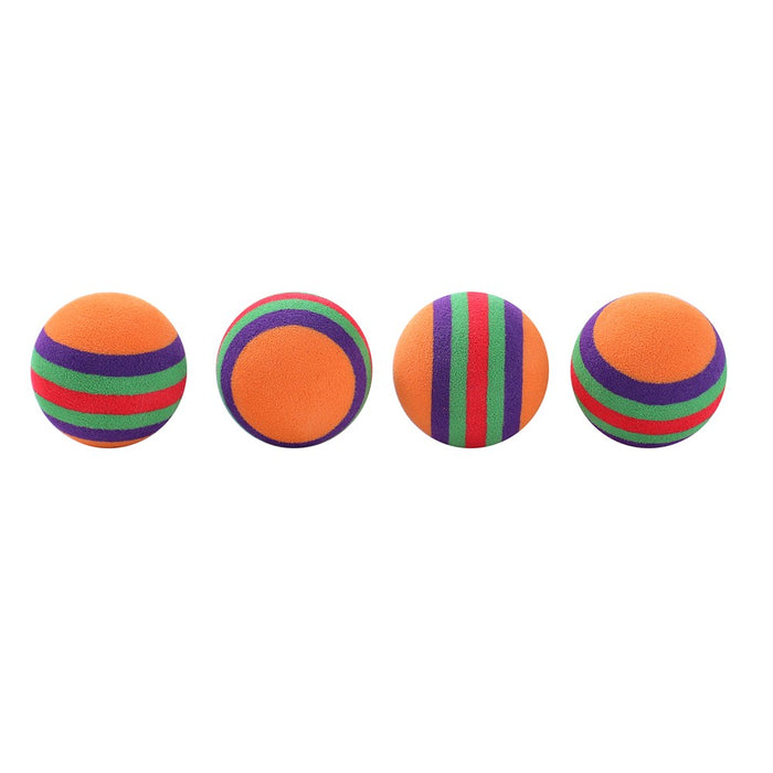 Paws & Claws POUNCE FOAM BALLS CAT TOY 4PK 3.5CM