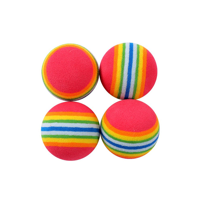 Paws & Claws POUNCE FOAM BALLS CAT TOY 4PK 3.5CM