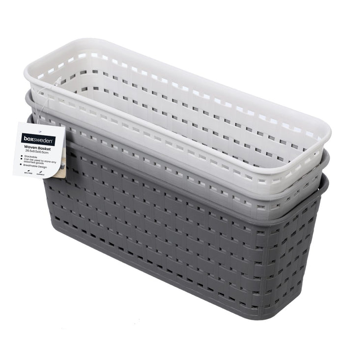 Boxsweden Woven Basket 26.5X9.5X10.5Cm