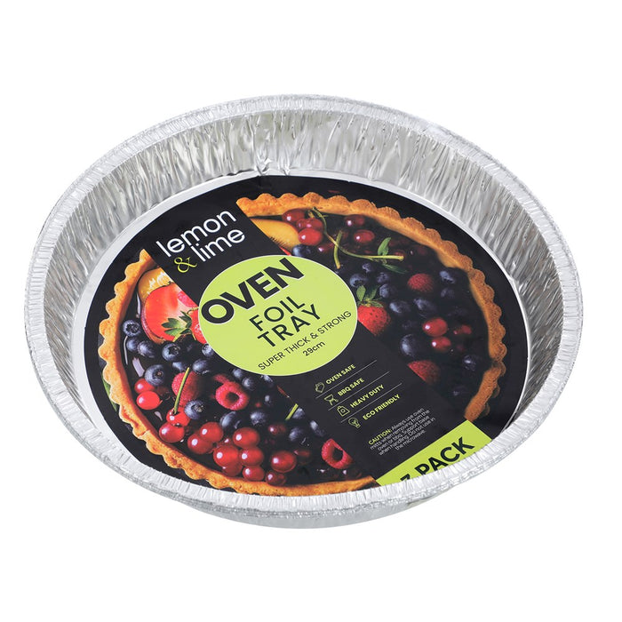 Lemon & Lime FOIL PIE TRAY 3PK 29CM