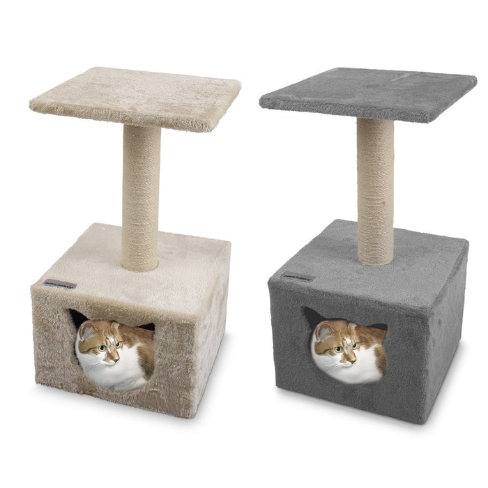 Paws & Claws CATSBY PLATFORM HIDEAWAY 28X28X56CM