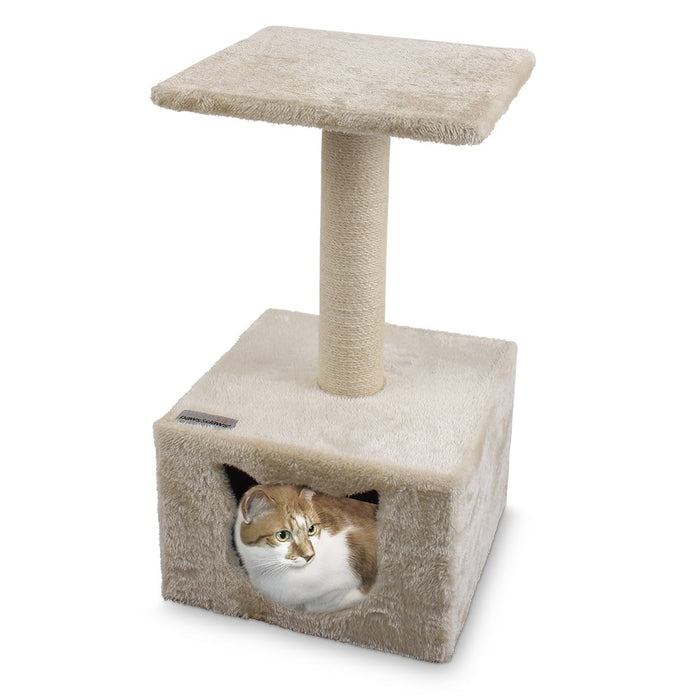 Paws & Claws CATSBY PLATFORM HIDEAWAY 28X28X56CM