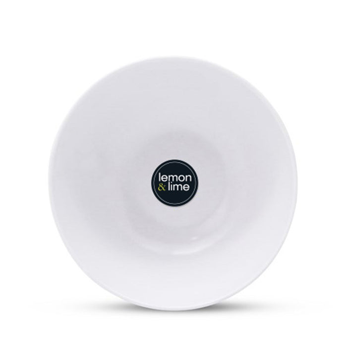 Lemon & Lime MELAMINE ROUND SERVING BOWL 17.5CM WHITE