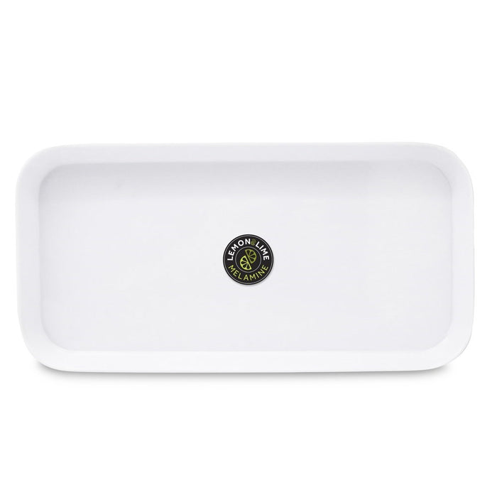 Lemon & Lime MELAMINE SANDWICH SERVING TRAY 31X15CM WHITE