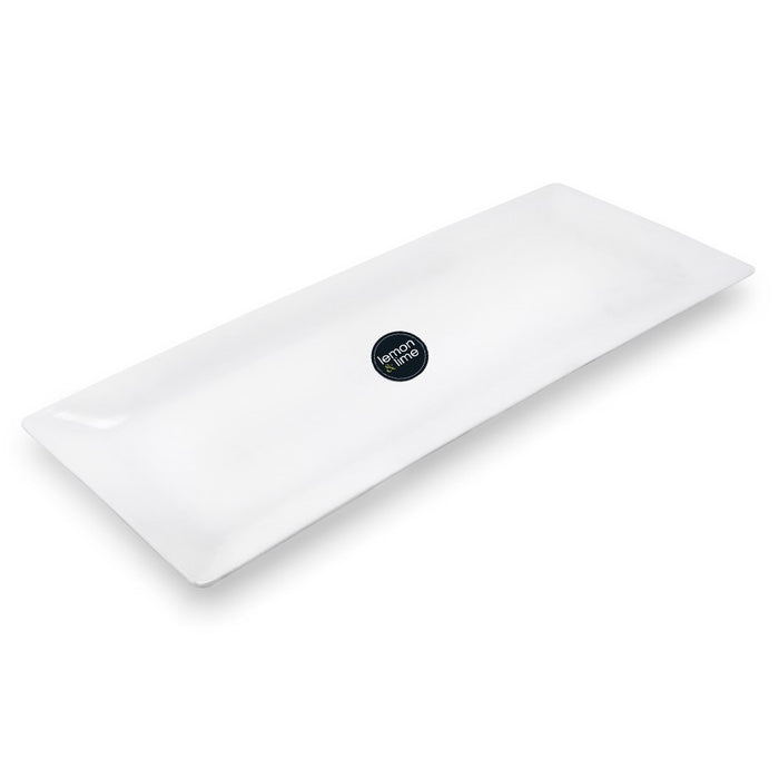 Lemon & Lime MELAMINE SERVING PLATTER 49X20CM WHITE