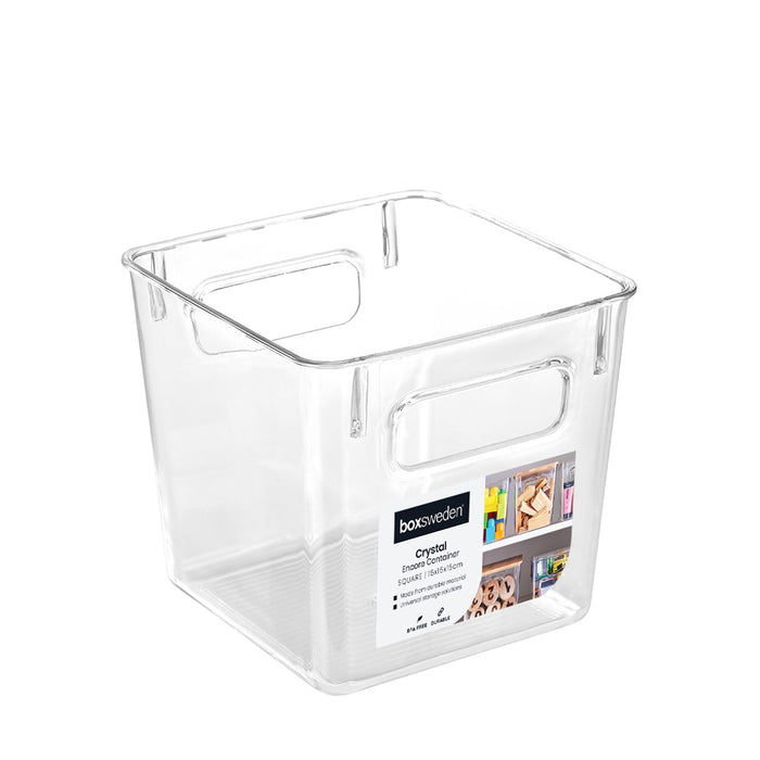 Boxsweden Crystal Encore Container Square 15X15X15Cm