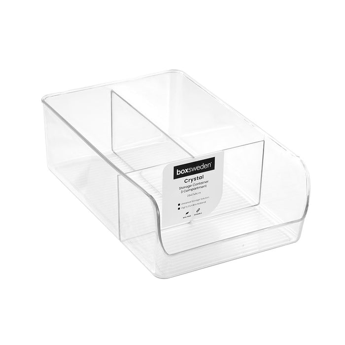 Boxsweden Crystal Storage Container 3 Compartment 28X17X9Cm