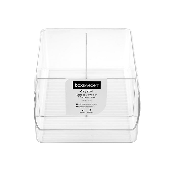 Boxsweden Crystal Storage Container 3 Compartment 28X17X9Cm