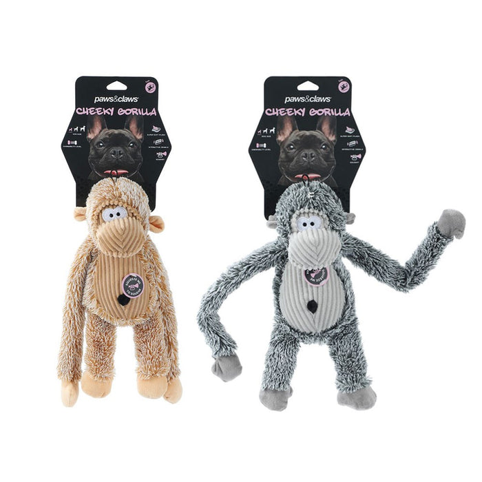 Paws & Claws ANIMAL KINGDOM CHEEKY DANGLY GORILLA 35X15X13CM
