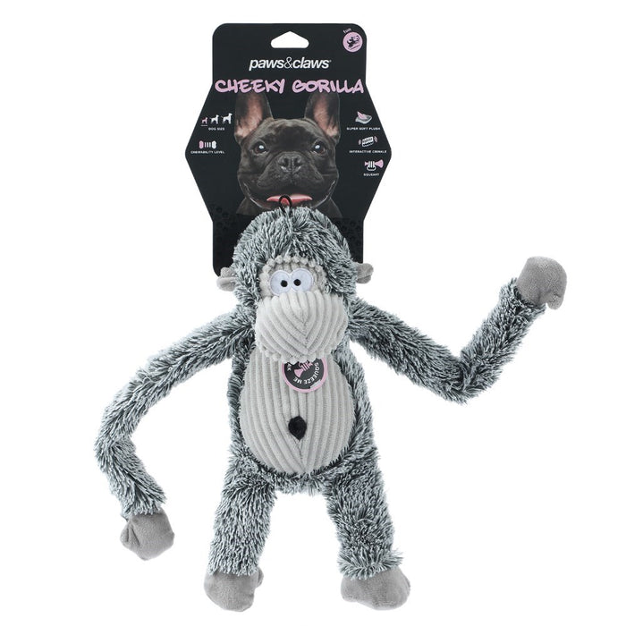Paws & Claws ANIMAL KINGDOM CHEEKY DANGLY GORILLA 35X15X13CM