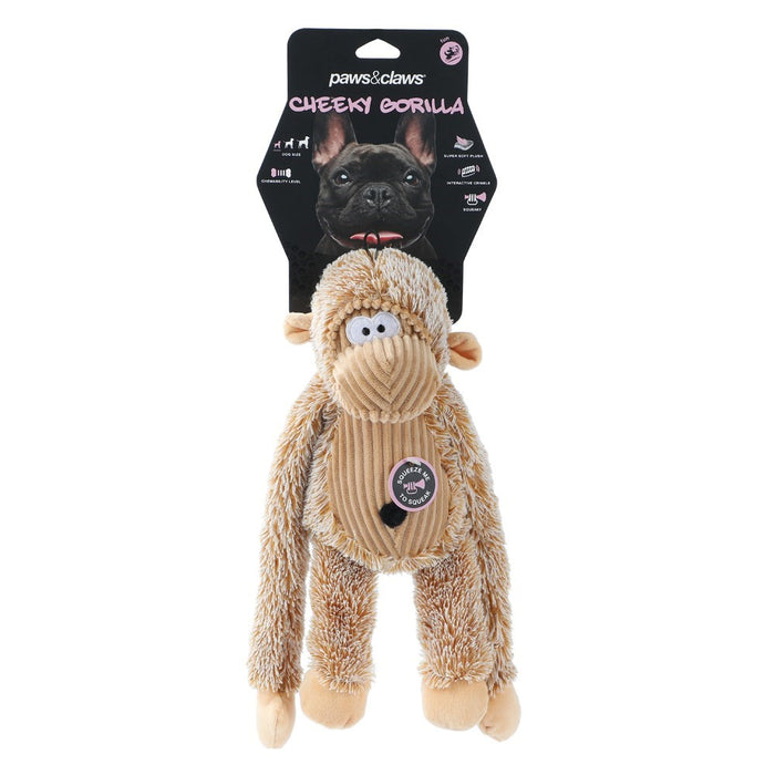 Paws & Claws ANIMAL KINGDOM CHEEKY DANGLY GORILLA 35X15X13CM