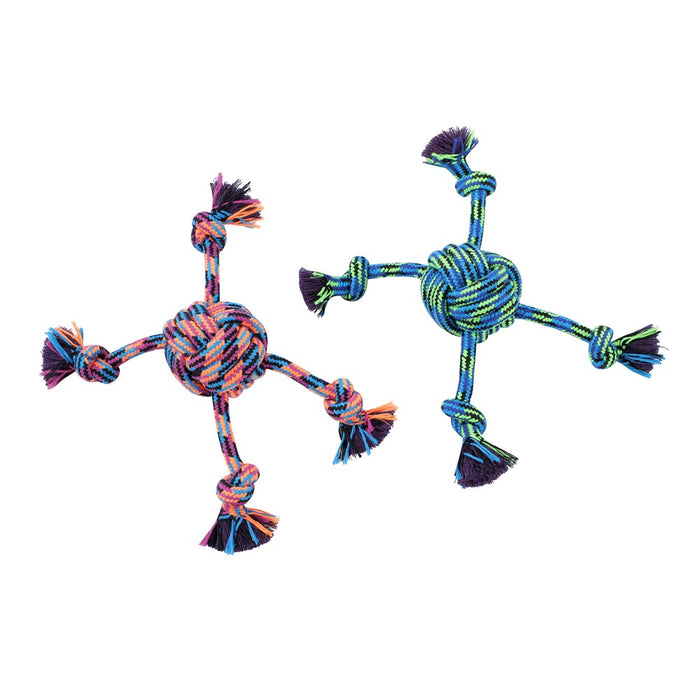 Paws & Claws TUG-OF-WAR KNOTTED ROPE STYLES, 2 COLOURS 35X1-2CM 176G