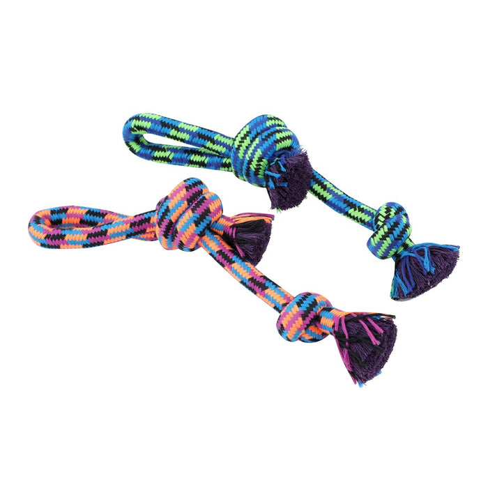 Paws & Claws TUG-OF-WAR KNOTTED ROPE STYLES, 2 COLOURS 35X1-2CM 176G