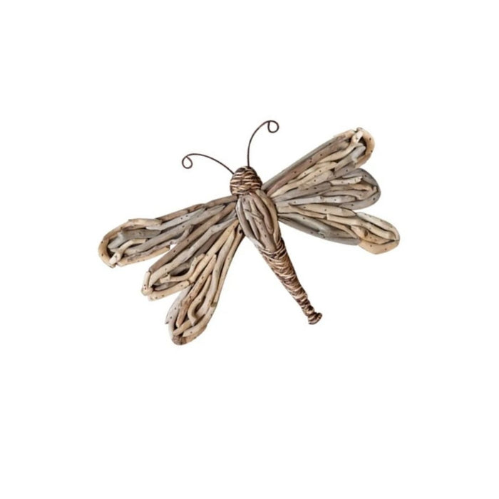 2 set Driftwood + Abaca Butterfly Wall Art
