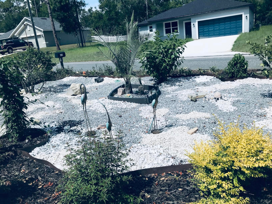 Garden Path Decorative Pebbles - Variety Packs for Landscaping and Gardening Black Pebbles White Pebbles