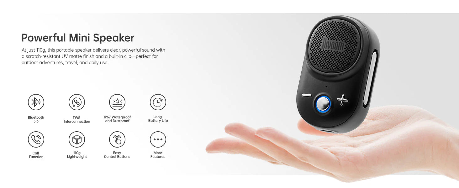 Divoom Itour-S Portable Bluetooth Speaker