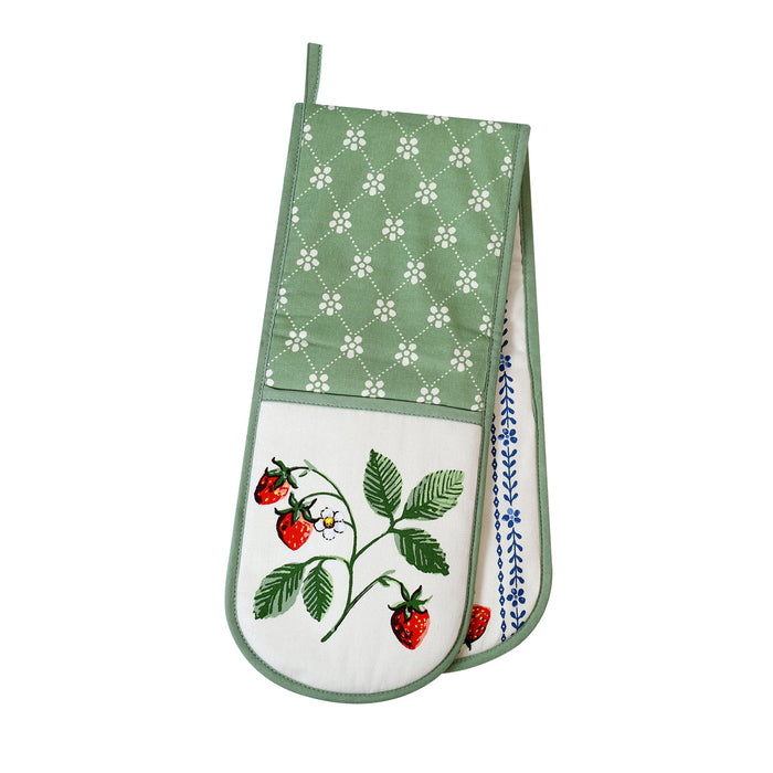 NSIMG-SHA256:68abfd90c8393a0487e293aeed935a639635b9f4ef2d4168c4e965198b5812ae · Isalbi Ulster Weavers Strawberry Patch Double Oven Glove Multi-Coloured