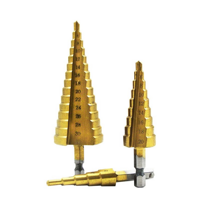 Step Drill Bits  Spiral double fluted Socrates Building Supplies