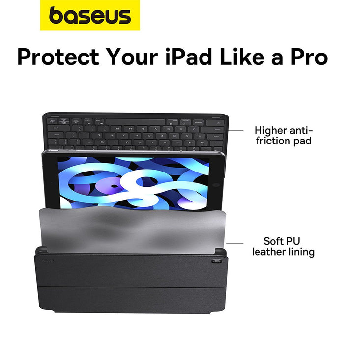 Baseus Brilliance Series Magnetic Keyboard Case for iPad 10.2 (2019/2020/2021)-Cluster Black