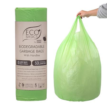Biodegradable Garbage Bin Bags 50L - 10Bags/Roll