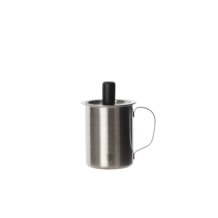 Davis & Waddell Ryder Basting Pot & Brush Chrome & Black