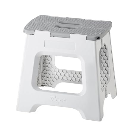 Compact Grey Foldable 32cm Stool