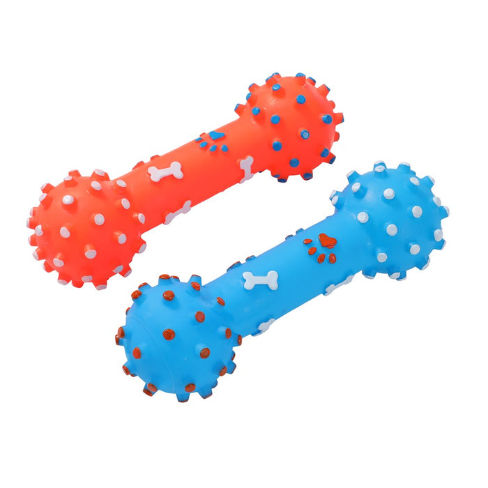 Paws & Claws PAW PRINT DUMBBELL VINYL 25.5X8X8CM