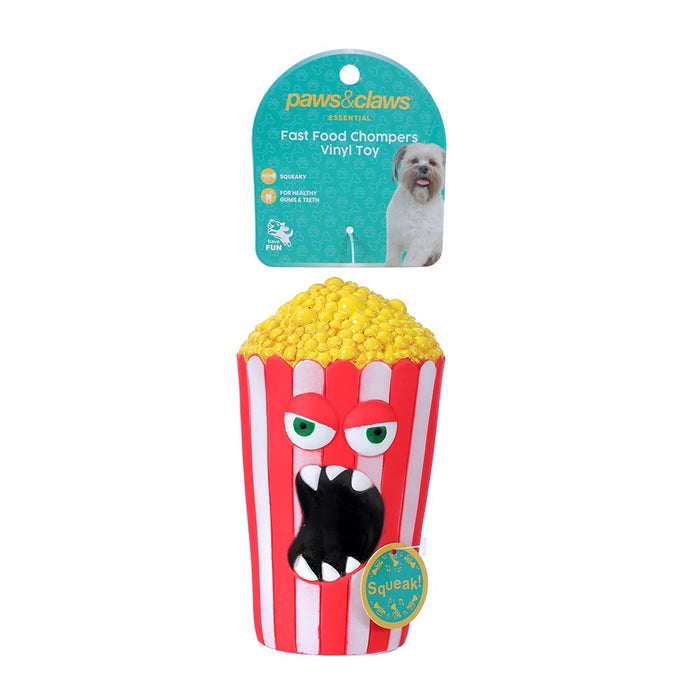 Paws & Claws FAST FOOD CHOMPERS VINYL CHEW TOY 16X9X9CM