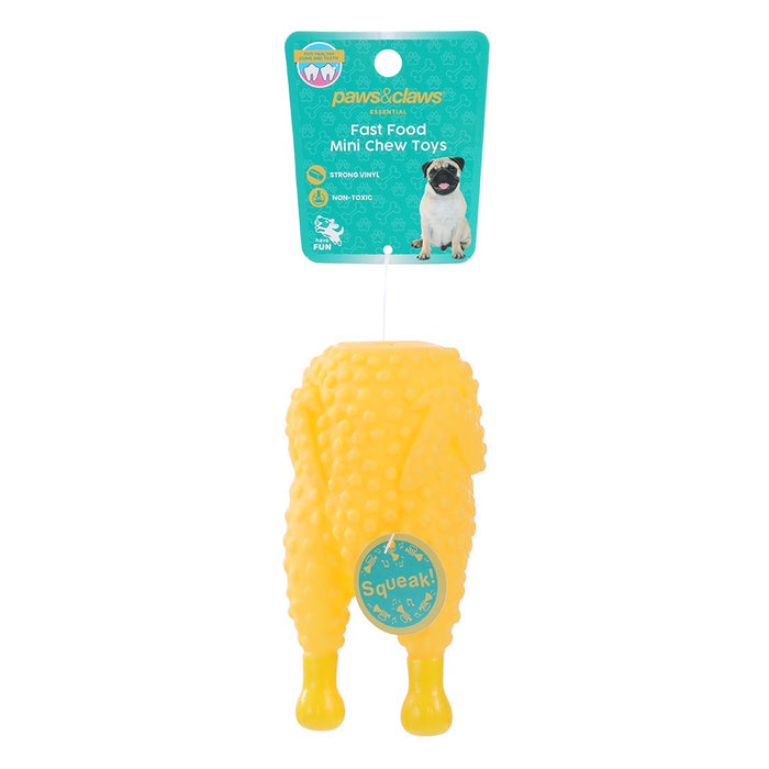 Paws & Claws FAST FOOD MINI CHEW TOYS VINYL 12X7X5.5CM
