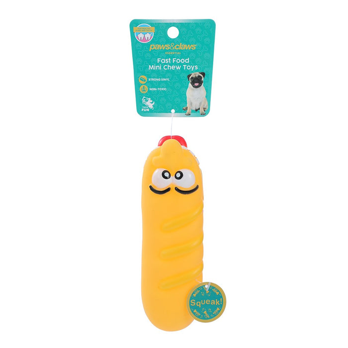 Paws & Claws FAST FOOD MINI CHEW TOYS VINYL 12X7X5.5CM