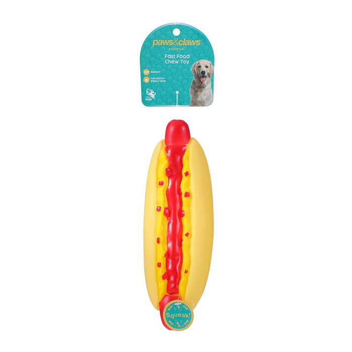 Paws & Claws FAST FOOD LARGE CHEW TOYS VINYL CLIP STRIP 26X11X5CM
