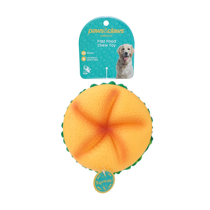 Paws & Claws FAST FOOD LARGE CHEW TOYS VINYL CLIP STRIP 26X11X5CM