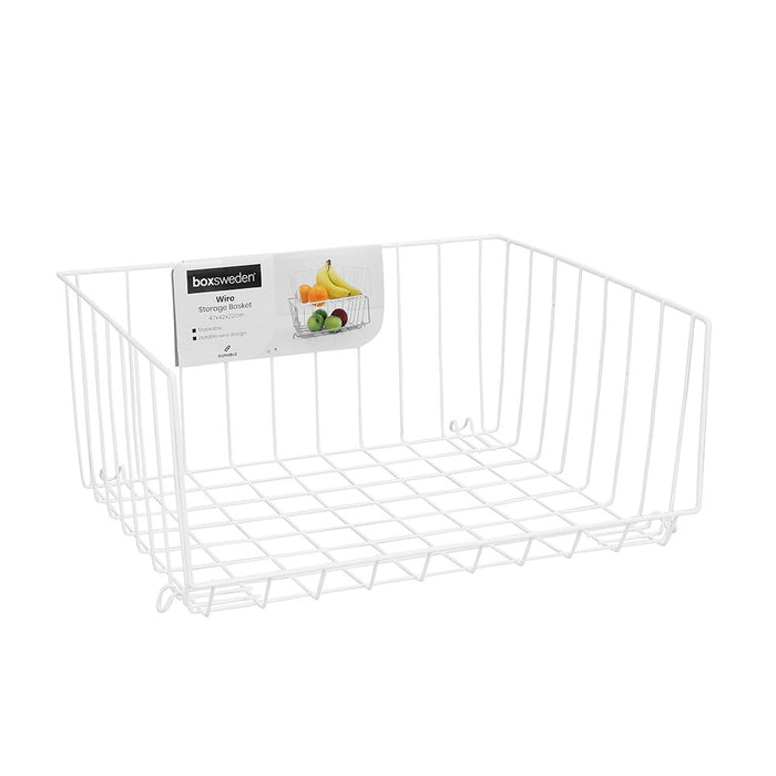 Boxsweden Wire Stackable Storage Basket 47X42X22Cm