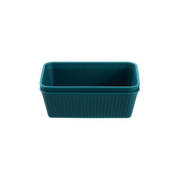 Boxsweden Ribbed Storage Tray 2Pk 17X11.5X5.5Cm