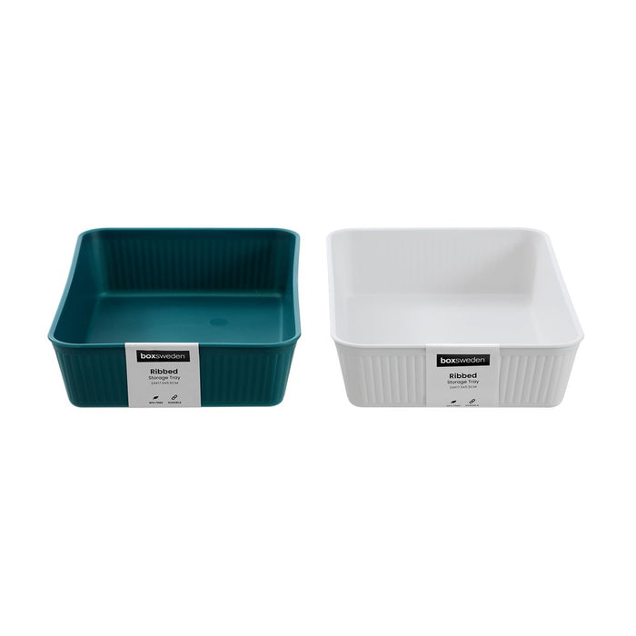 Boxsweden Ribbed Storage Tray 24X17.5X5.5Cm